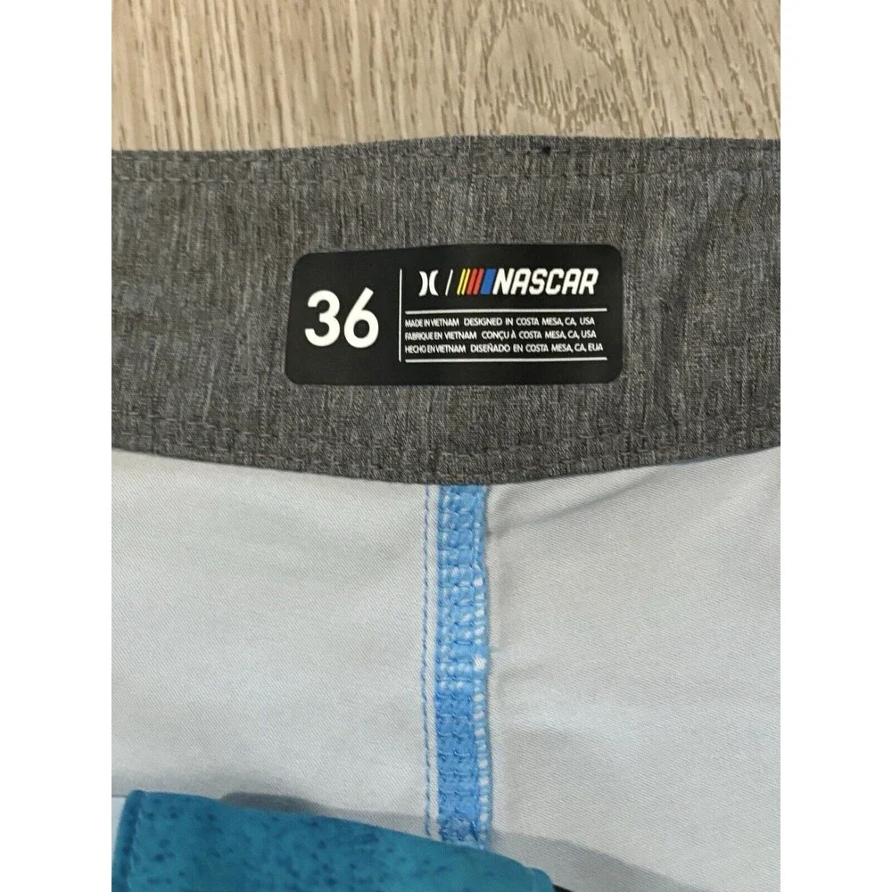 Hurley x Nascar Mens Phantom Eco‎ Nascar Racetrack Board Shorts Swim Size 36
